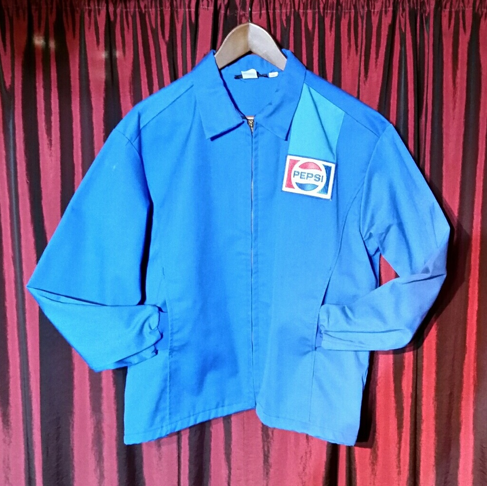 Vintage 1980s Pepsi Cola Pepsi Co Work Jacket
